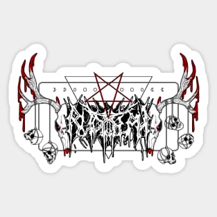 Black Metal Rudolph Sticker